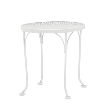 
                  17 Round Mesh Top End Table Hammered White - Image 6
                