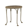 17 Round Mesh Top End Table Khaki