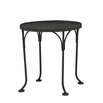 
                  17 Round Mesh Top End Table Textured Black - Image 10
                