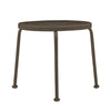 17 Round Stackable End Table Chestnut Brown