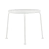 17 Round Stackable End Table Hammered White