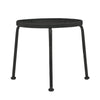 17 Round Stackable End Table Textured Black