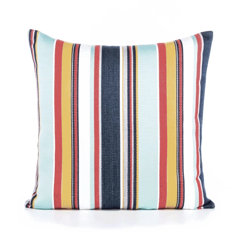 20" Square Elaine Smith Pillow  Sicily Stripe, image 3
