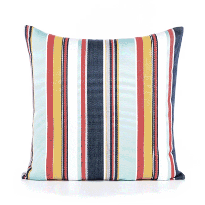 
                  20" Square Elaine Smith Pillow  Sicily Stripe - Image 3
                