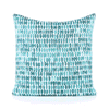 20" Square Elaine Smith Pillow  Thumbprint Aruba