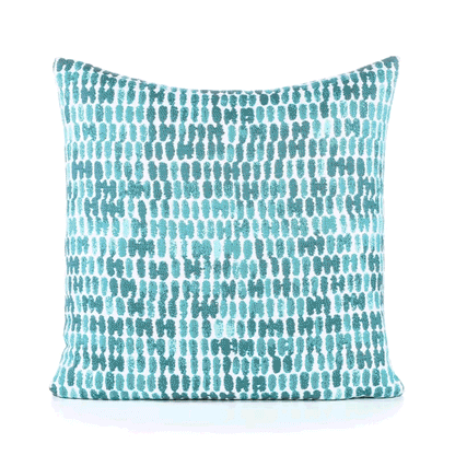 
                  20" Square Elaine Smith Pillow  Thumbprint Aruba - Image 7
                