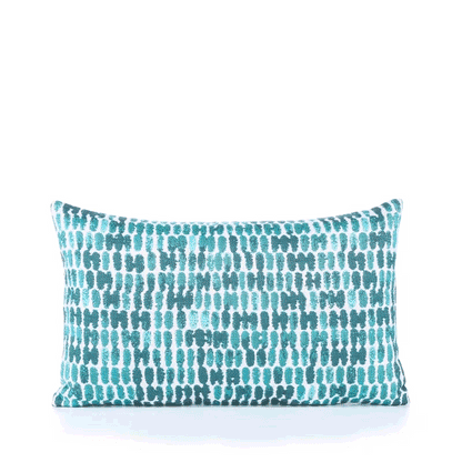 
                  12" x 20" Elaine Smith Pillow  Thumbprint Aruba - Image 5
                