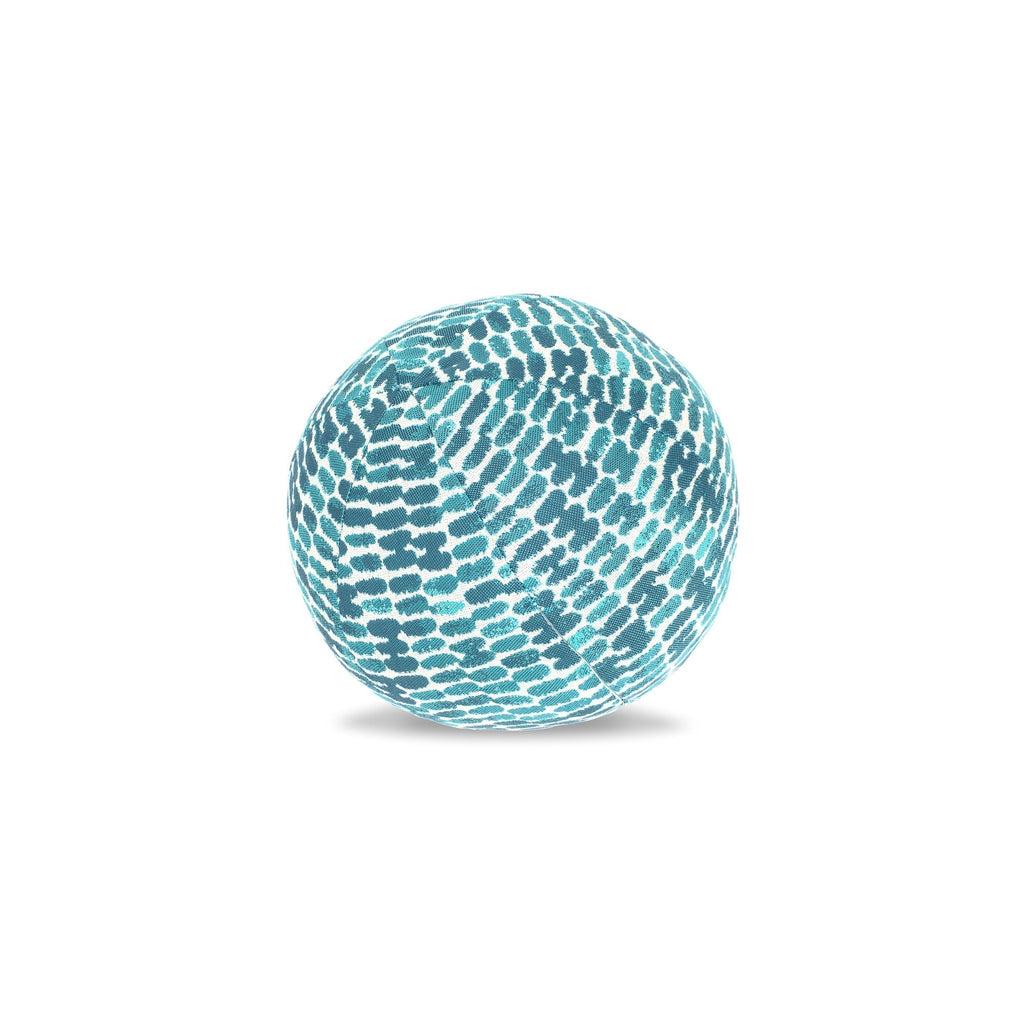 12" Round Elaine Smith Orb Pillow Thumbprint Aruba