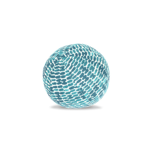 12" Round Elaine Smith Orb Pillow Thumbprint Aruba