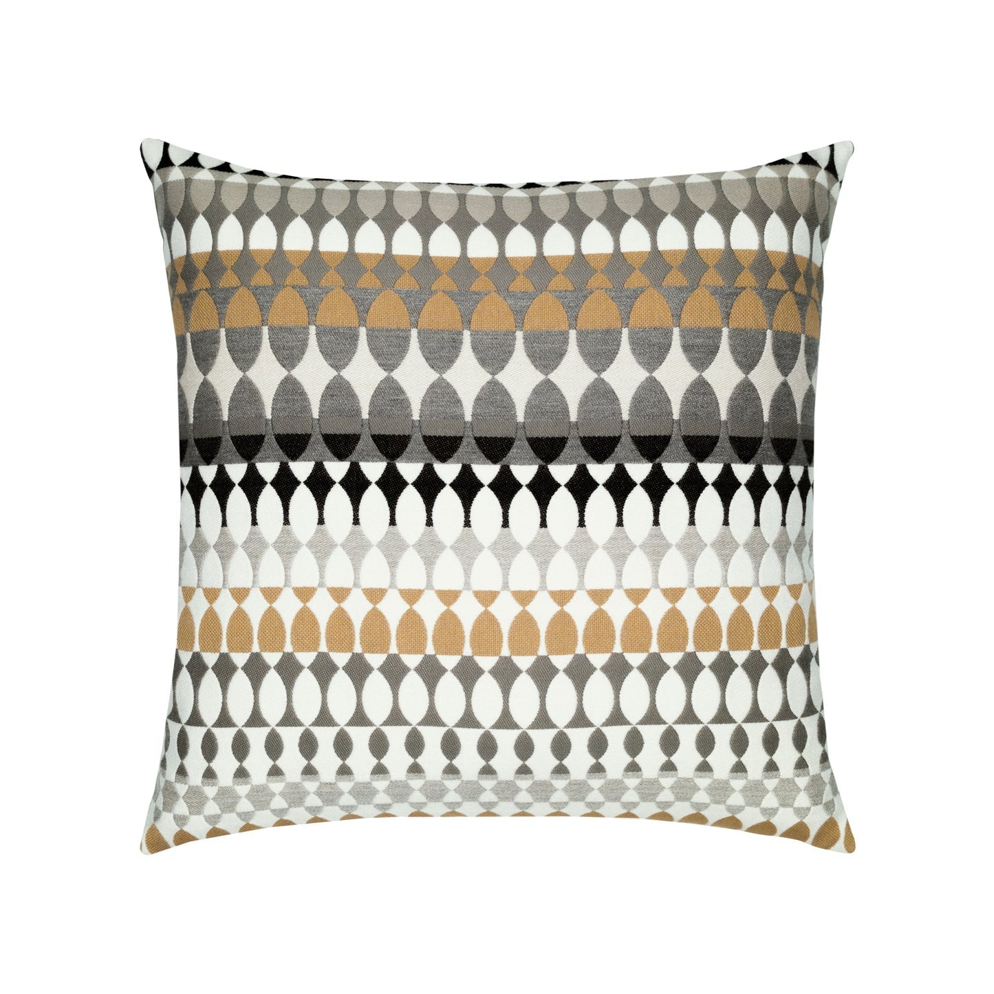 20 Square Designer Throw Pillow Modern Oval Dune, image 1