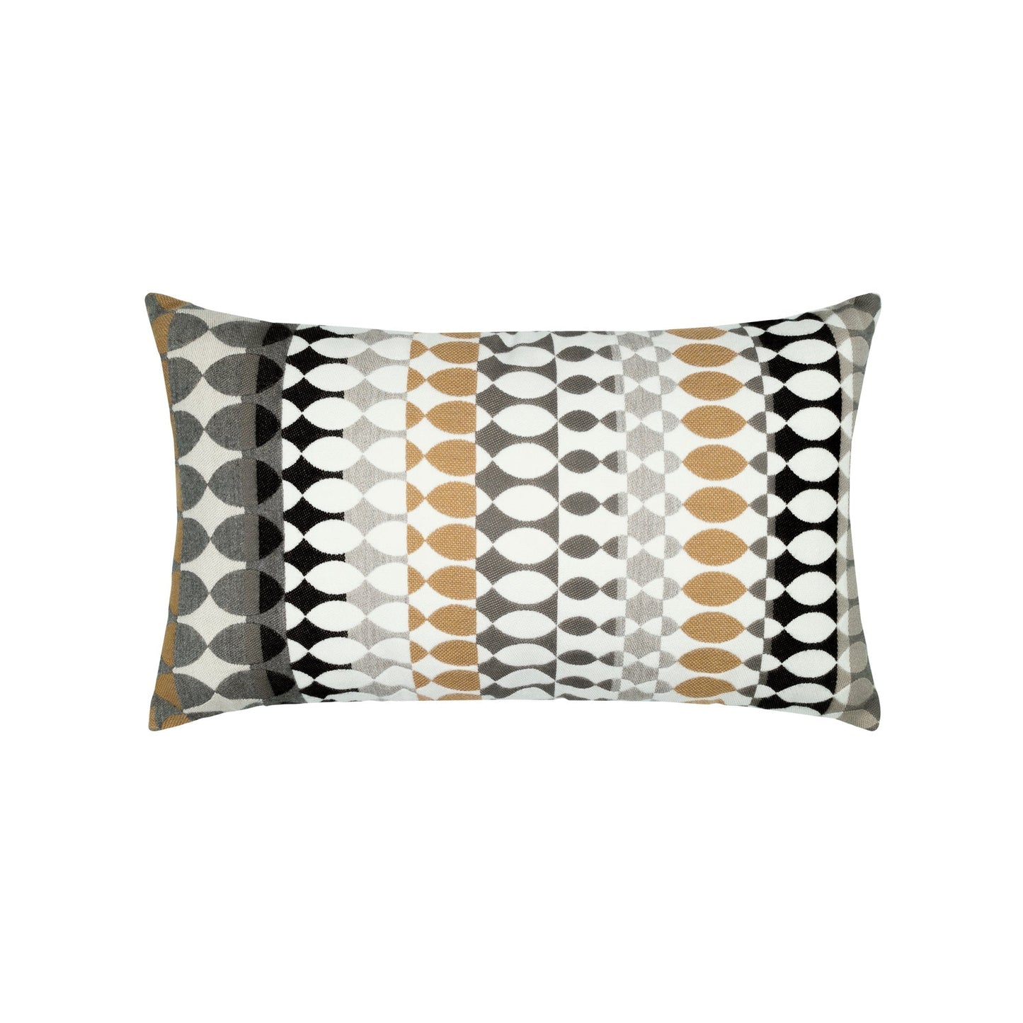 Designer Lumbar Pillow Modern Oval Dune, image 1