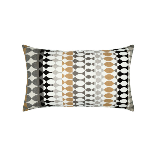 Designer Lumbar Pillow Modern Oval Dune