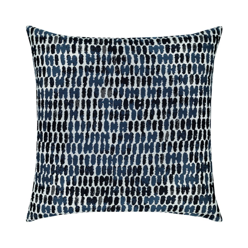 Elaine Smith 22 Square Pillow Thumbprint Indigo