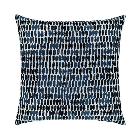 Elaine Smith 22 Square Pillow Thumbprint Indigo
