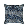 20 Square Designer Throw Pillow Thumbprint Indigo
