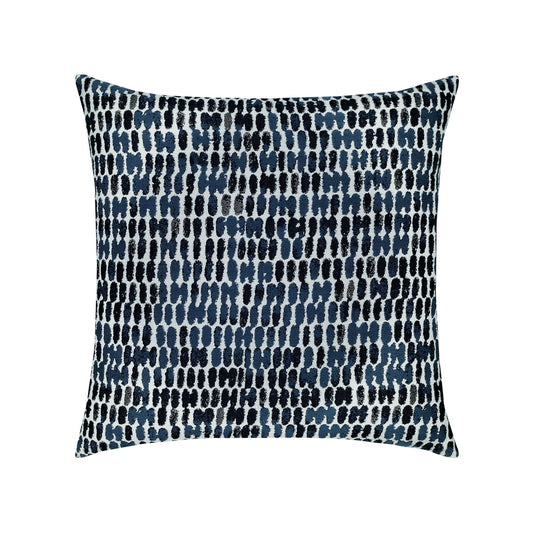 20 Square Designer Throw Pillow Thumbprint Indigo