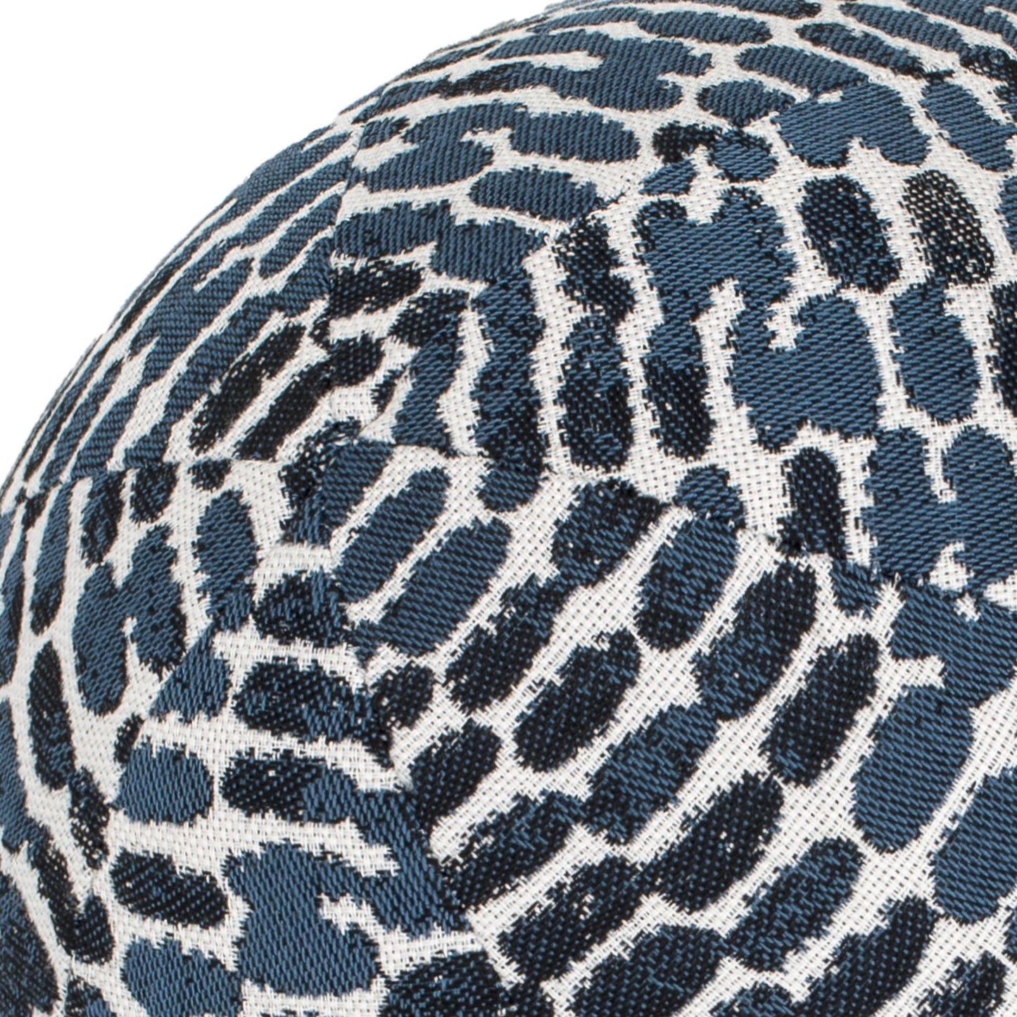 12" Round Elaine Smith Orb Pillow Thumbprint Indigo, image 2