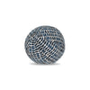 12" Round Elaine Smith Orb Pillow Thumbprint Indigo