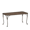 18X36 Mesh Top Coffee Table Chestnut Brown