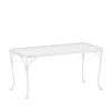 18X36 Mesh Top Coffee Table Hammered White