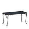 18X36 Mesh Top Coffee Table Smooth Black