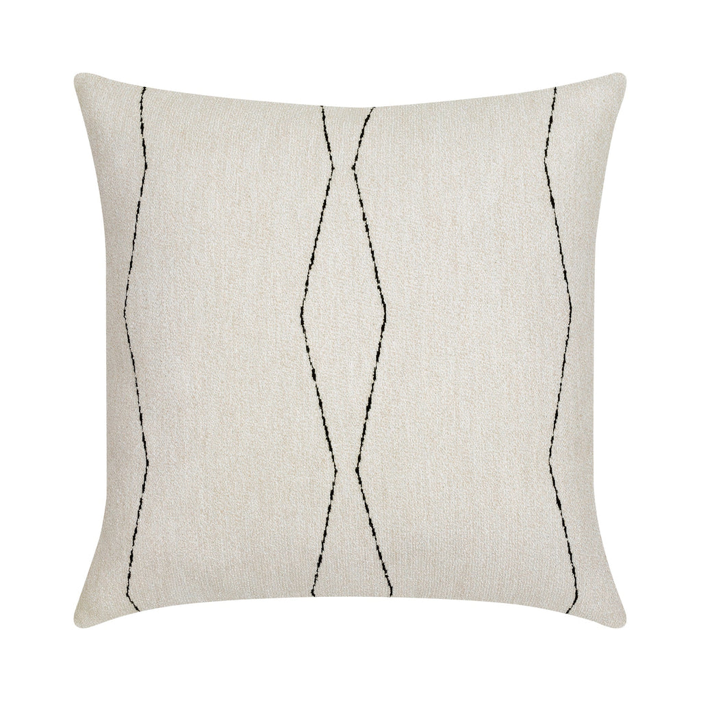 Elaine Smith 22 Square Pillow Oblique Ebony