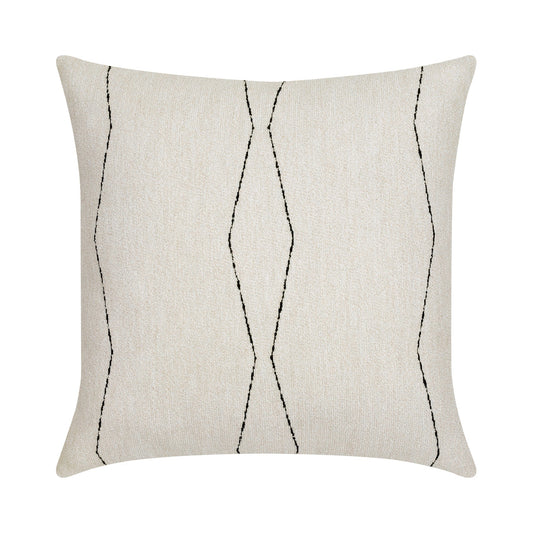 Elaine Smith 22 Square Pillow Oblique Ebony