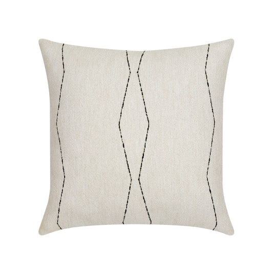 20 Square Designer Throw Pillow Oblique Ebony