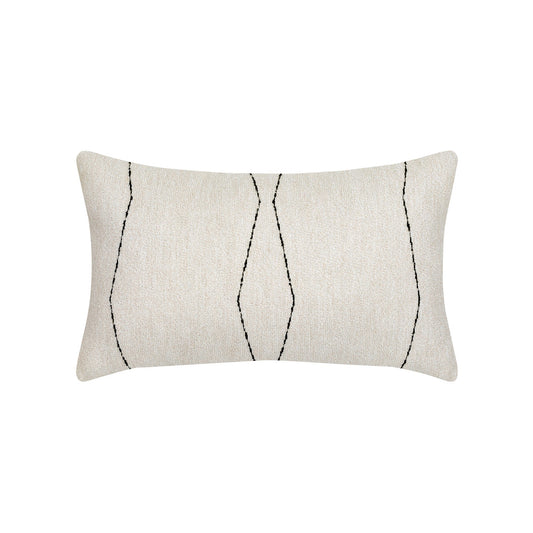 Designer Lumbar Pillow Oblique Ebony