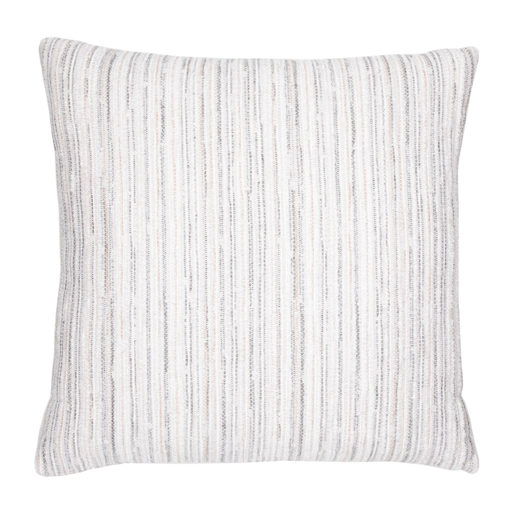20" Square Elaine Smith Pillow  Luxe Stripe Pebble