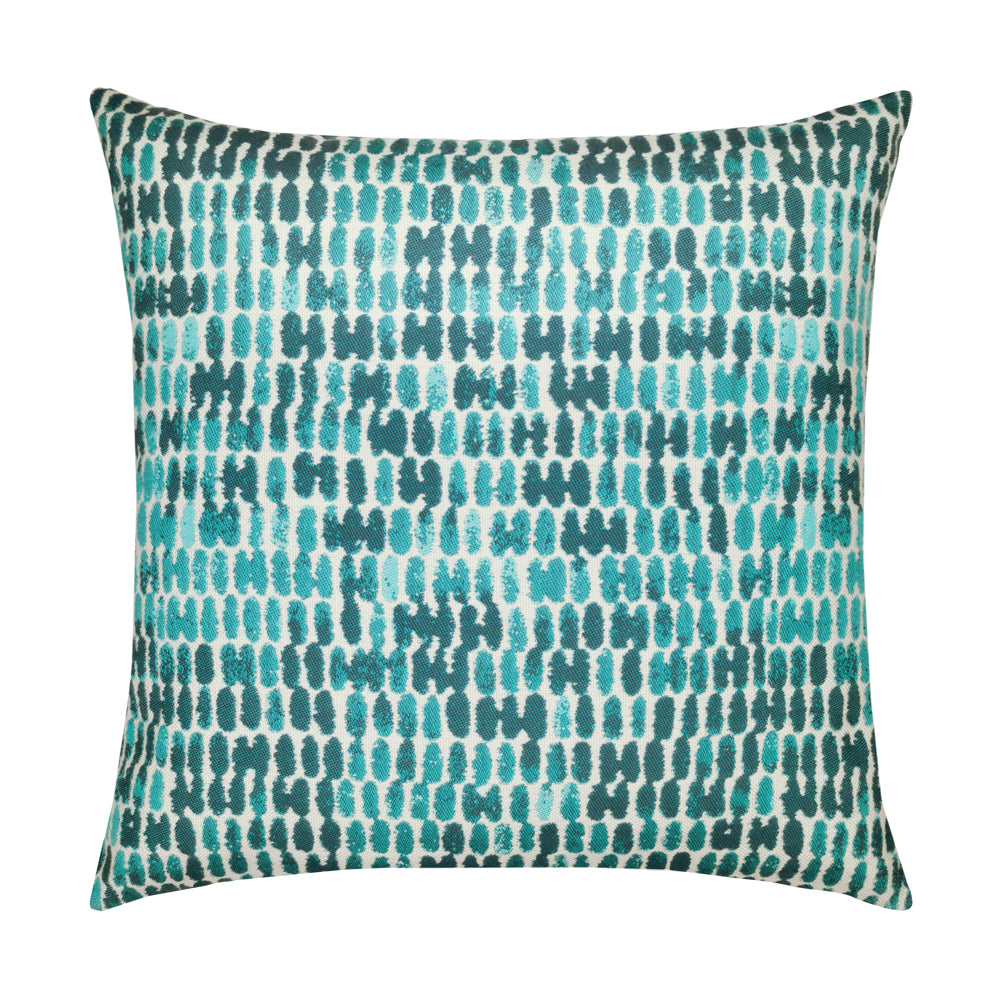 20 Square Designer Throw Pillow Thumbprint Aruba