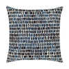 20 Square Designer Throw Pillow Thumbprint Indigo