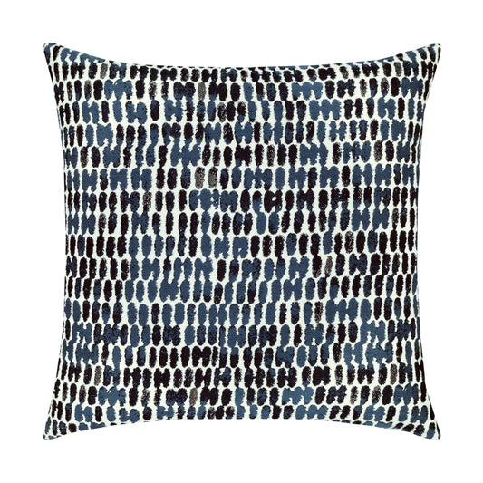 20 Square Designer Throw Pillow Thumbprint Indigo