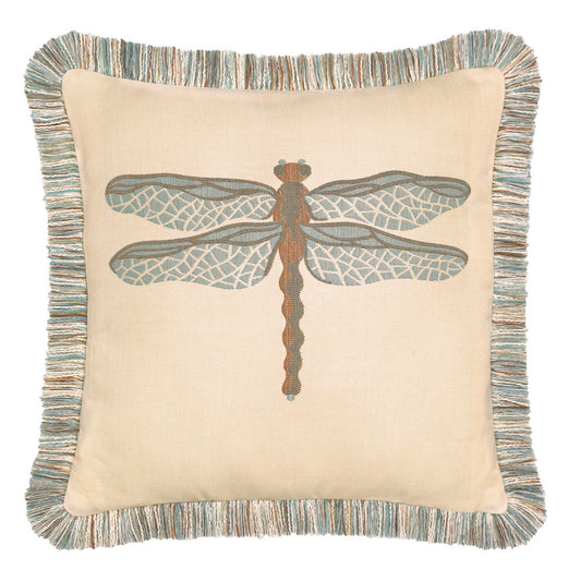 20" Square Elaine Smith Pillow  Dragonfly Spa