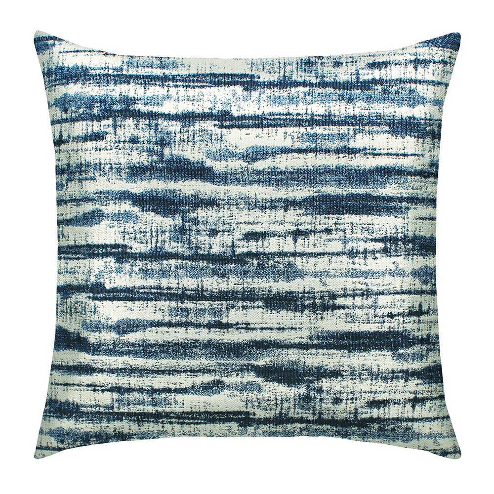 20 square designer throw pillow linear indigo