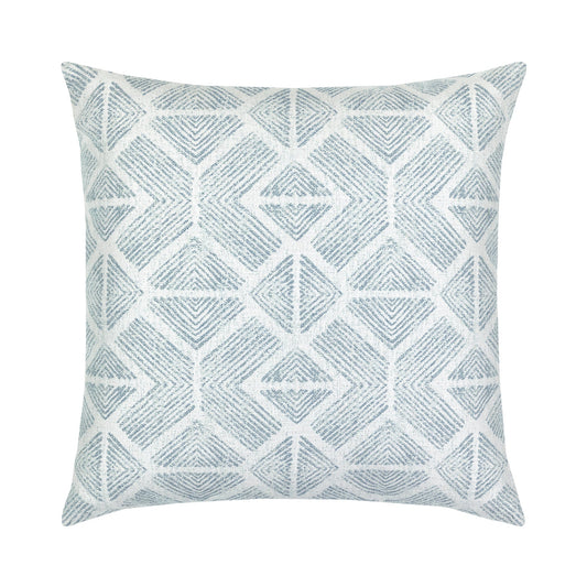 Elaine Smith 22 Square Pillow Bakuba Stream