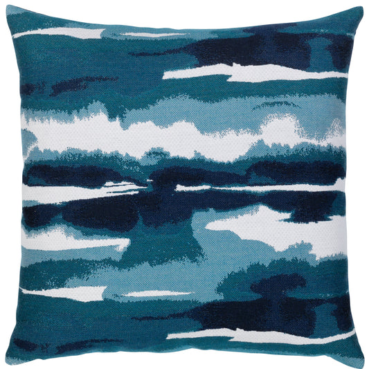22" Square Elaine Smith Pillow  Impression Deep Sea