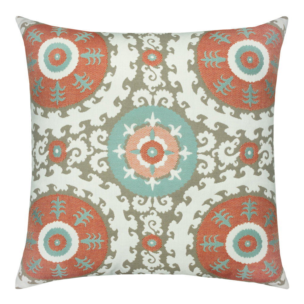 22 Square Designer Throw Pillow Suzani Oasis