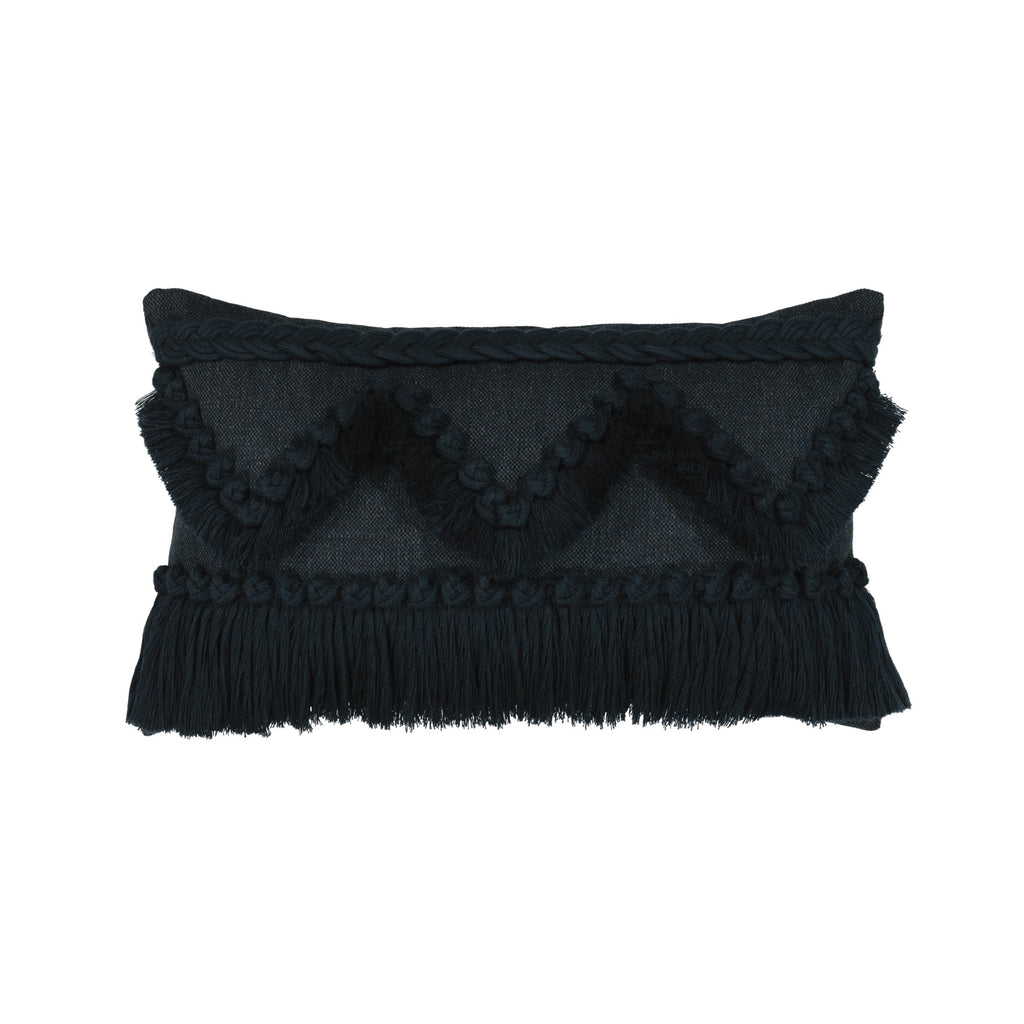 Designer Lumbar Pillow Tavarua Indigo