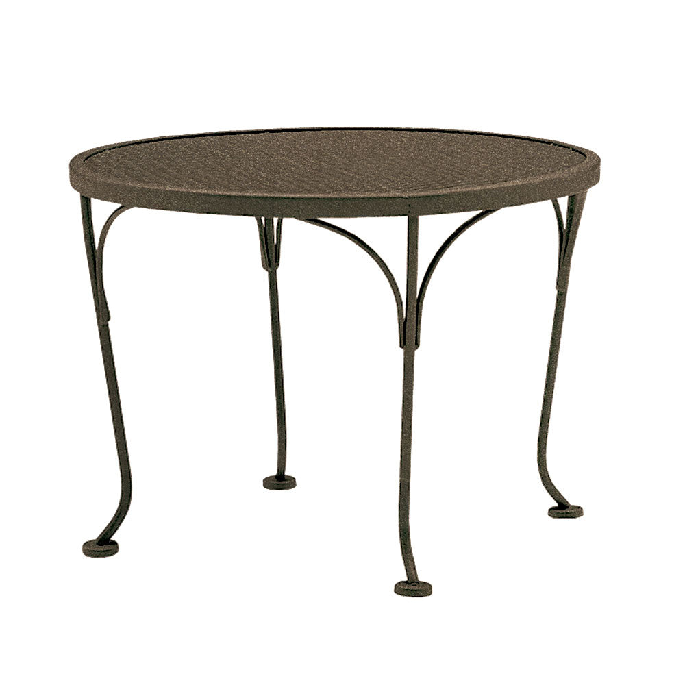 24 Round Mesh Top End Table Aztec Bronze