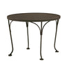 24 Round Mesh Top End Table Chestnut Brown