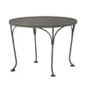 24 Round Mesh Top End Table Gray Shimmer