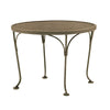 24 Round Mesh Top End Table Khaki