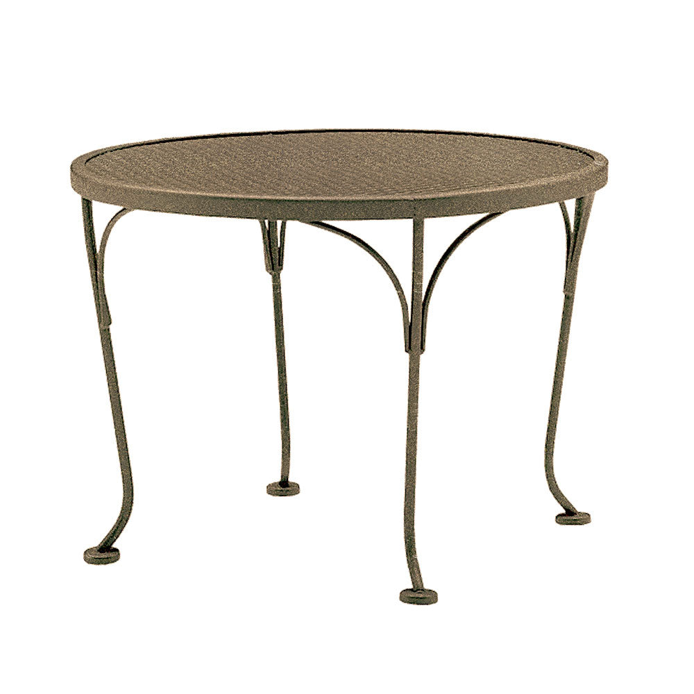 24" Round Mesh Top End Table