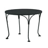 24 Round Mesh Top End Table Smooth Black