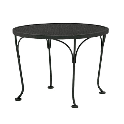 
                  24 Round Mesh Top End Table Textured Black - Image 9
                