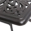 24 Square Chateau Tea Table Terra Mist Finish Detail