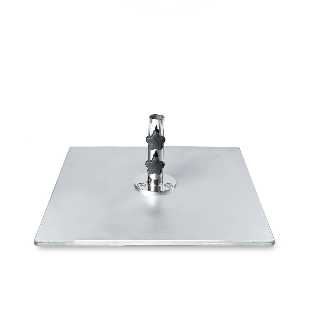 24" Square Galvanized Steel Plate Umbrella Base