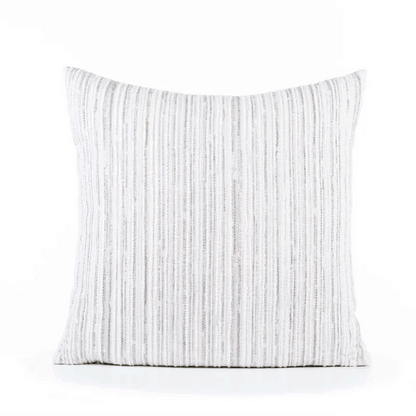 
                  20 Square Designer Throw Pillow Luxe Stripe Pebble - Image 4
                