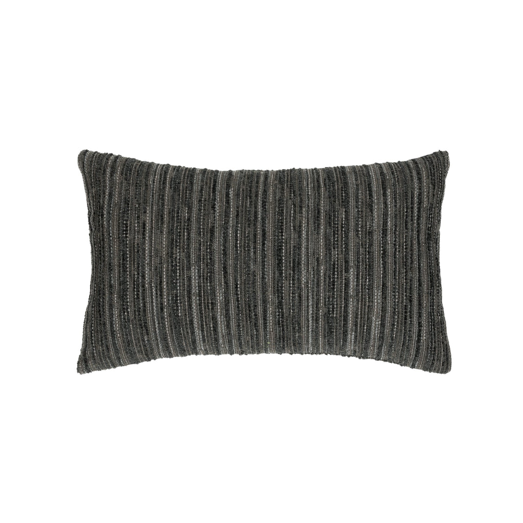 Elaine Smith Luxe Stripe Charcoal 12 x 20 Pillow
